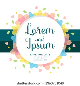 Wedding Invitation Card Design Illustration