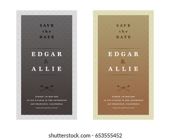 Wedding invitation card design and layout