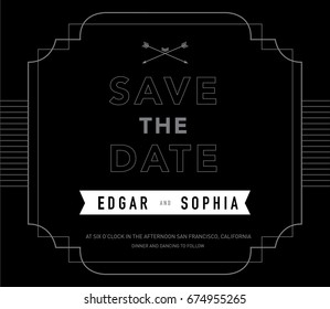 Wedding invitation card design and layout