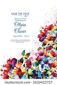 wedding invitation card design template