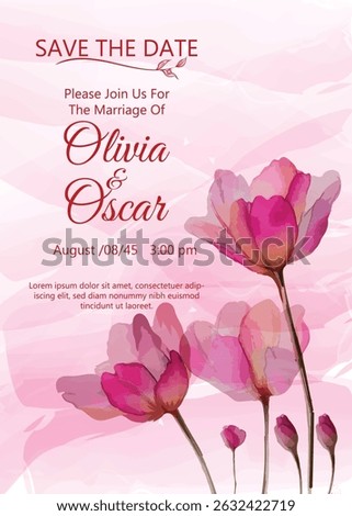 wedding invitation card design template