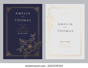 Wedding Invitation Card Elegant Engagement Template