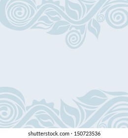 Wedding invitation card floral pattern background vector illustration