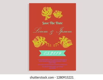 wedding invitation card flower frame proton purple