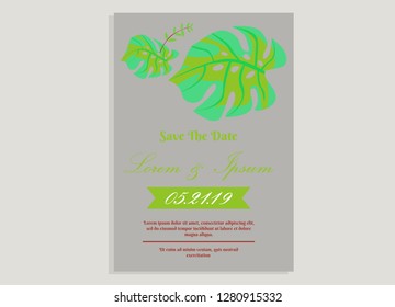 wedding invitation card flower frame proton purple