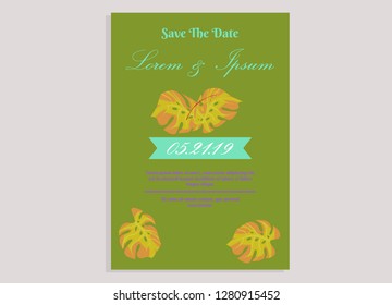 wedding invitation card flower frame proton purple