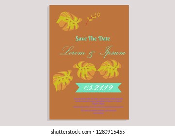 wedding invitation card flower frame proton purple