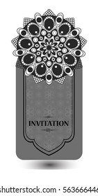 Wedding invitation or card . Flower Mandala . Vintage decorative elements. pattern,Islam, Arabic, Indian, turkish, pakistan, chinese. Round Ornament Pattern, vector
