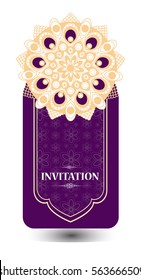 Wedding invitation or card . Flower Mandala . Vintage decorative elements. pattern,Islam, Arabic, Indian, turkish, pakistan, chinese. Round Ornament Pattern, vector