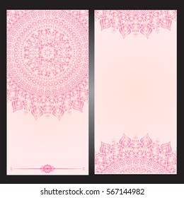 Wedding invitation or card . Flower Mandala . Vintage decorative elements. pattern,Islam, Arabic, Indian, turkish, pakistan, chinese. Round Ornament Pattern, vector