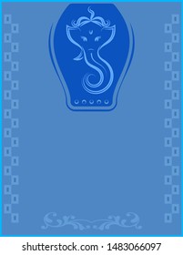 Tarjeta de invitación de boda Ilustración de arte del vector Ganesha