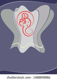 Wedding Invitation Card Ganesha Vector Art Illustration