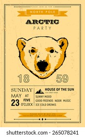 Wedding invitation card - Hipsters arctic party 