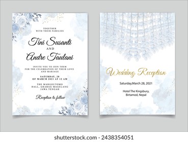 Wedding Invitation Card with Luxury Decorative and Hand drawn Template. Illustrator and designer. Wedding Invites, save the date, Birthday Invites, Video Invites, E-Cards.