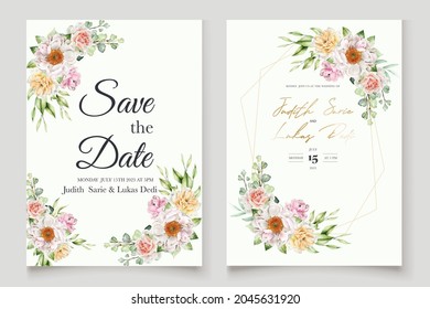 Wedding Invitation Card. modern card Design Vector template