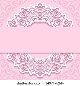 wedding invitation card paper cut design