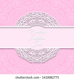 wedding invitation card paper cut design