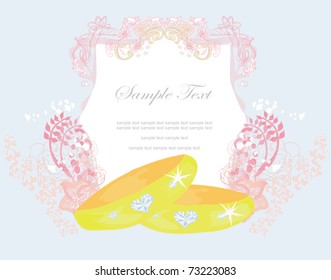 wedding Invitation card with rings
