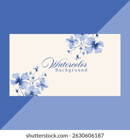 wedding invitation card rose template. Watercolor card with gold frame texture, geometric, colorful floral, leaves. Floral vector with cherry blossom background