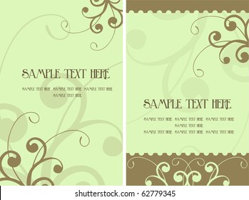 wedding invitation card set
