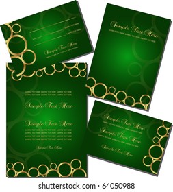 wedding invitation card set