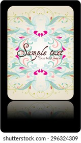 Wedding invitation card suite with daisy flower Templates