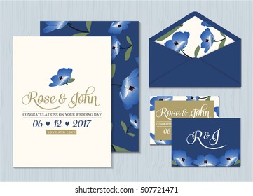 wedding invitation card suite with flower Templates. save the date cards. flower vertical banners concept vector design.
