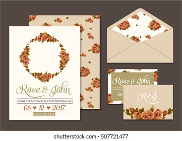 wedding invitation card suite with flower Templates. save the date cards. flower vertical banners concept vector design.