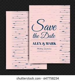 Wedding invitation card suite with flower Templates.Vector Illustration