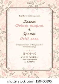 wedding invitation card template