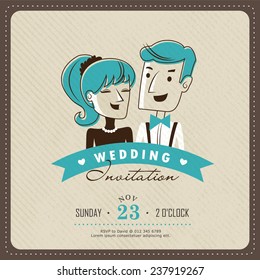 Wedding Invitation card template