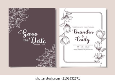 wedding invitation card template design