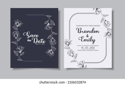 wedding invitation card template design