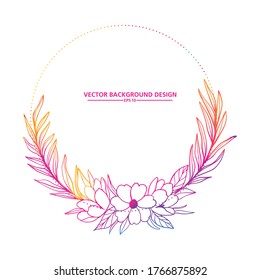wedding invitation card template or wedding logos template. vector