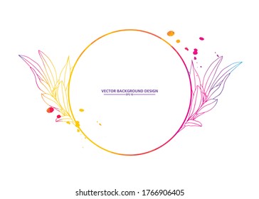 wedding invitation card template or wedding logos template. vector