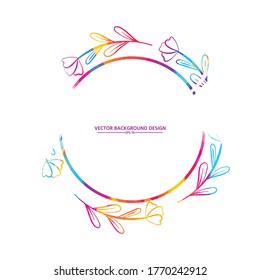 wedding invitation card template or wedding logos template. vector