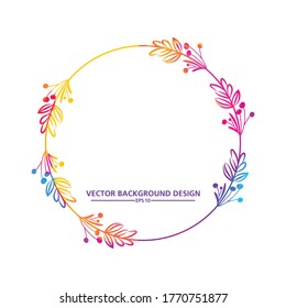 wedding invitation card template or wedding logos template. vector
