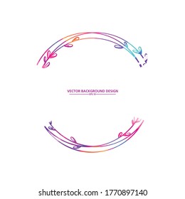 wedding invitation card template or wedding logos template. vector