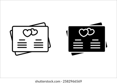 Wedding invitation card template luxury design paper symbol isolated on white background for graphic and web design.