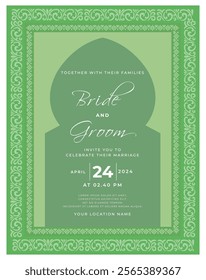 wedding invitation card template with romantic floral watercolour,  Abstract art background vector design for wedding and vip cover template.