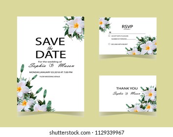 wedding invitation card template with text