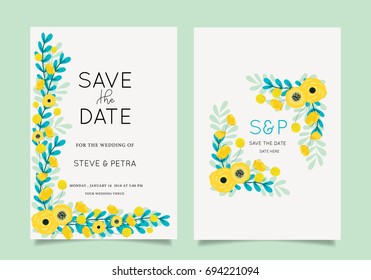wedding invitation card template with text 