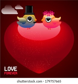 wedding invitation card template vector illustration