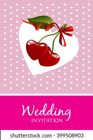 Wedding invitation card template vector/illustration