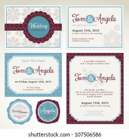 Wedding invitation card templates