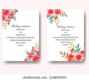 Wedding invitation card templates  collection
