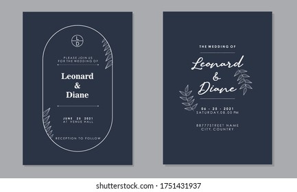 wedding invitation card templates with text, vector decorative greeting cards or invitation design backgrounds