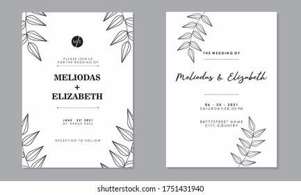 wedding invitation card templates with text, vector decorative greeting cards or invitation design backgrounds