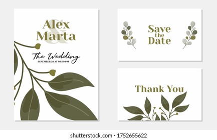 wedding invitation card templates with text, vector decorative greeting cards or invitation design backgrounds