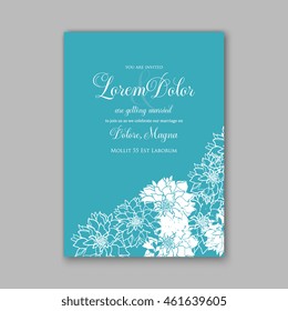 Wedding  invitation or card  with tropical floral background. Greeting postcard in grunge retro vector Elegance pattern with flower rose  illustration vintage style Valentine's day card Luau Aloha 